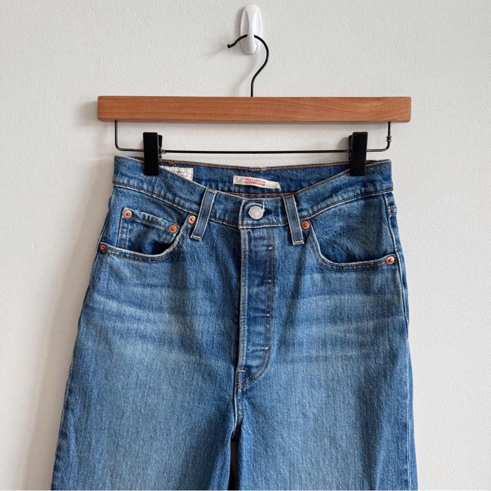 🏷️ SOLD • LEVI’S • Ribcage Straight Ankle Jean in Jive Swing • 26 - Picture 5 of 12